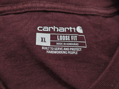 Playera Manga Larga Carhartt Xgrande Xl Vino