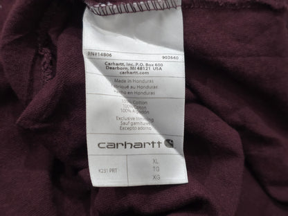 Playera Manga Larga Carhartt Xgrande Xl Vino