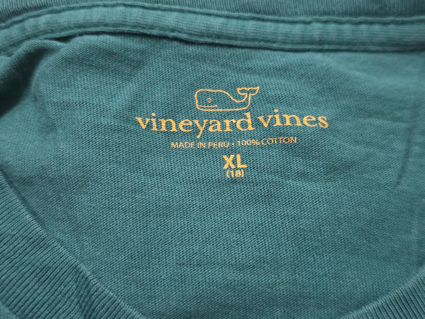 Playera Manga Larga Vineyard Vines Adolescente Xl 18 Verde