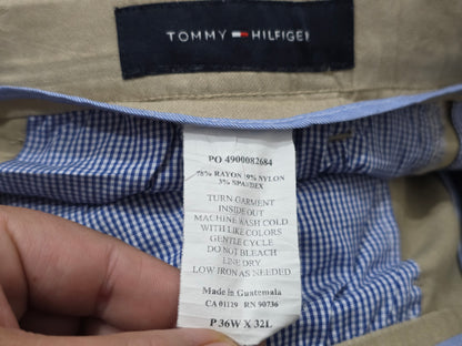 Pantalon Tommy Hilfiger 36x32 Slimfit Cafe Stretch