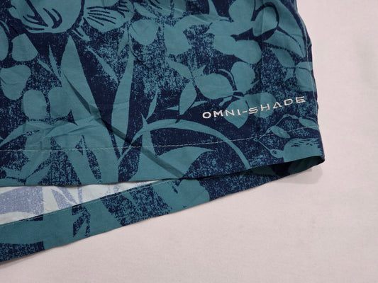 Short Columbia Mediana M Azul Flores
