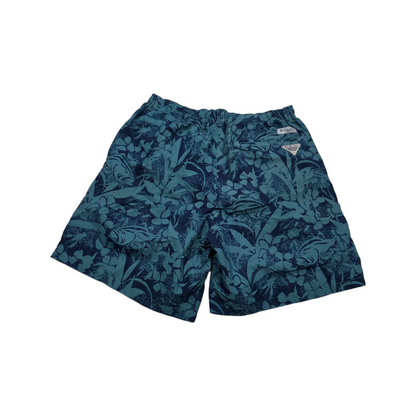 Short Columbia Mediana M Azul Flores