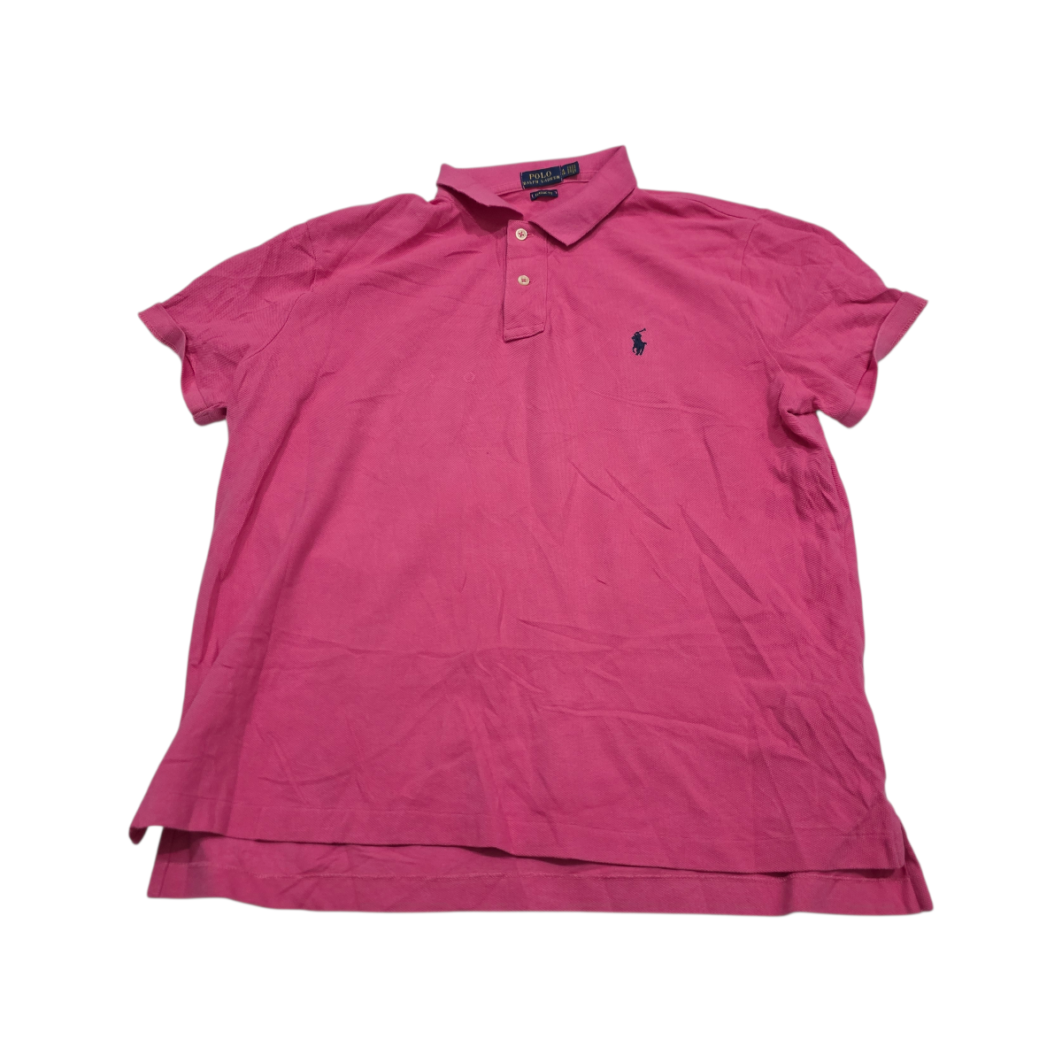 Playera Polo Ralph Lauren Xgrande Classic Fit Rosa Pony Azul