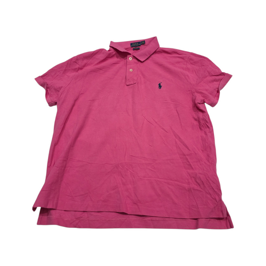 Playera Polo Ralph Lauren Xgrande Classic Fit Rosa Pony Azul