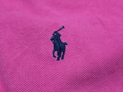 Playera Polo Ralph Lauren Xgrande Classic Fit Rosa Pony Azul