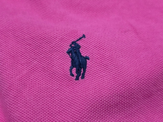 Playera Polo Ralph Lauren Xgrande Classic Fit Rosa Pony Azul