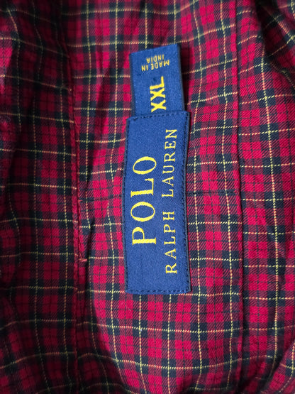 Camisa Ralph Lauren 2xl Cuadro Rojo, Negro Cuadro Y Amarillo