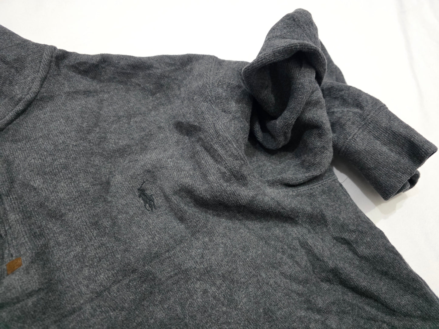 Sueter Ralph Lauren Xgrande Xl Gris Pony Gris