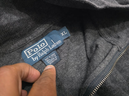 Sueter Ralph Lauren Xgrande Xl Gris Pony Gris