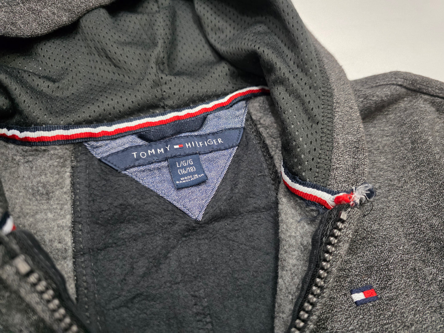 Sudadera Tommy Hilfiger Adolescente L 16-18 Gris