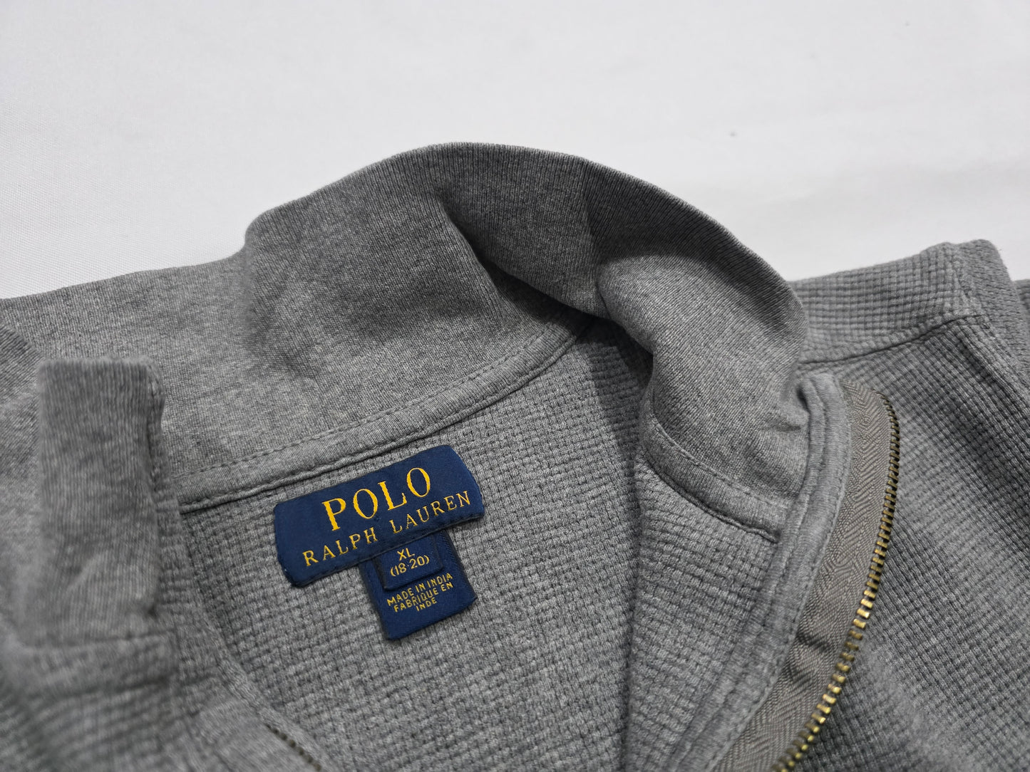 Sueter Ralph Lauren Adolescente Xl 18-20 Gris
