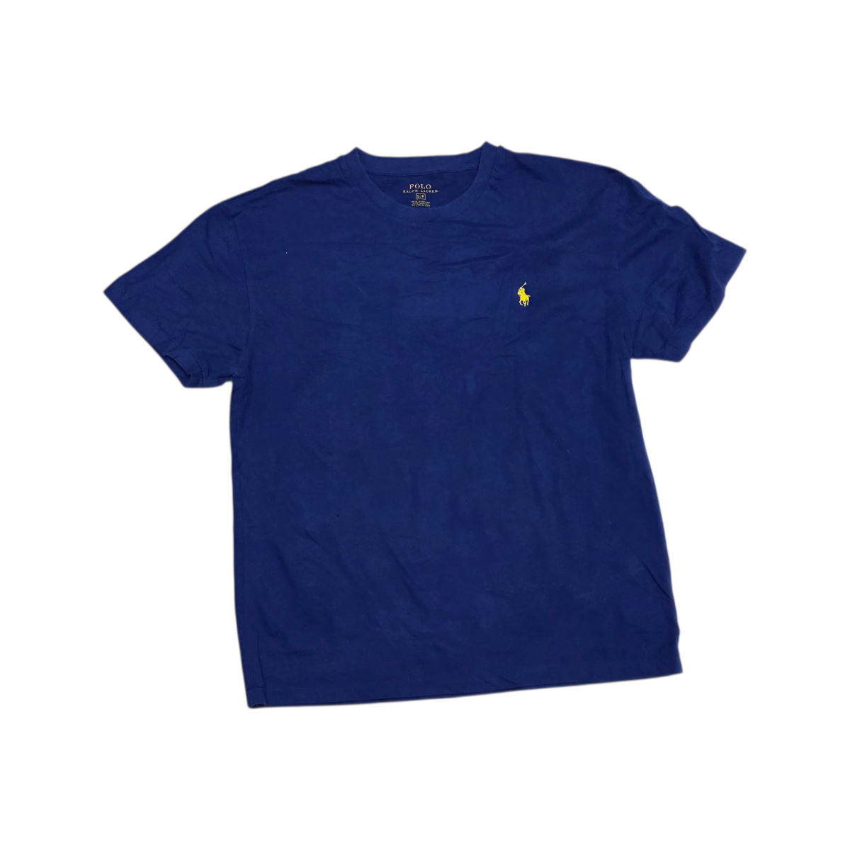 Playera Ralph Lauren Chico S Azul Pony Amarillo