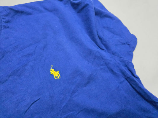 Playera Ralph Lauren Chico S Azul Pony Amarillo