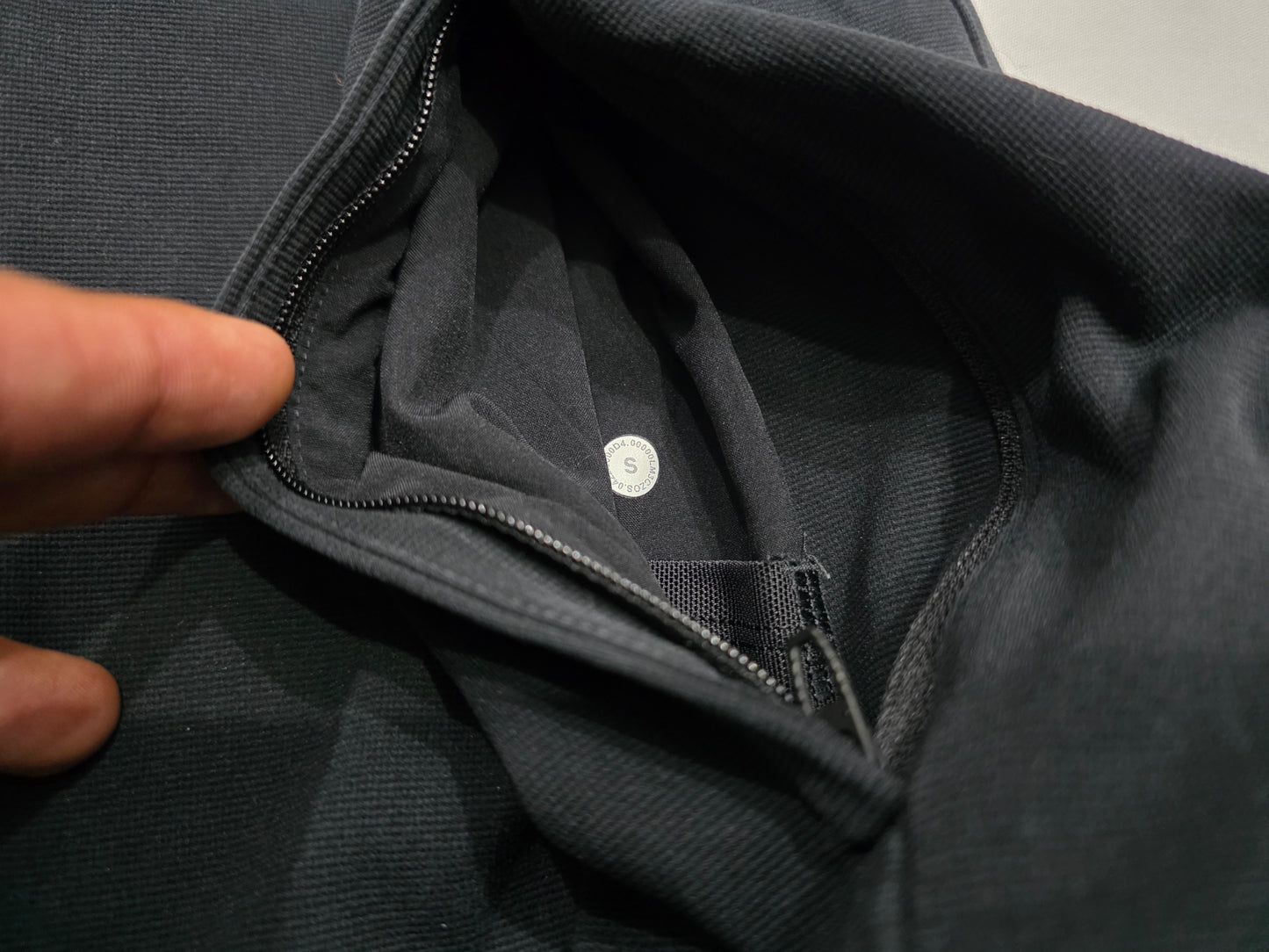 Sudadera Lululemon Chico S Negro Deslavado