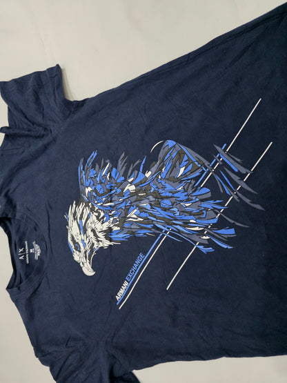 Playera Armani Exchange Mediana M Azul Aguila