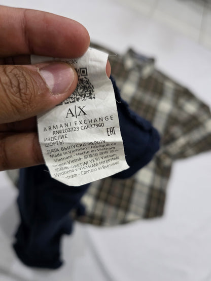 Playera Armani Exchange Mediana M Azul Aguila