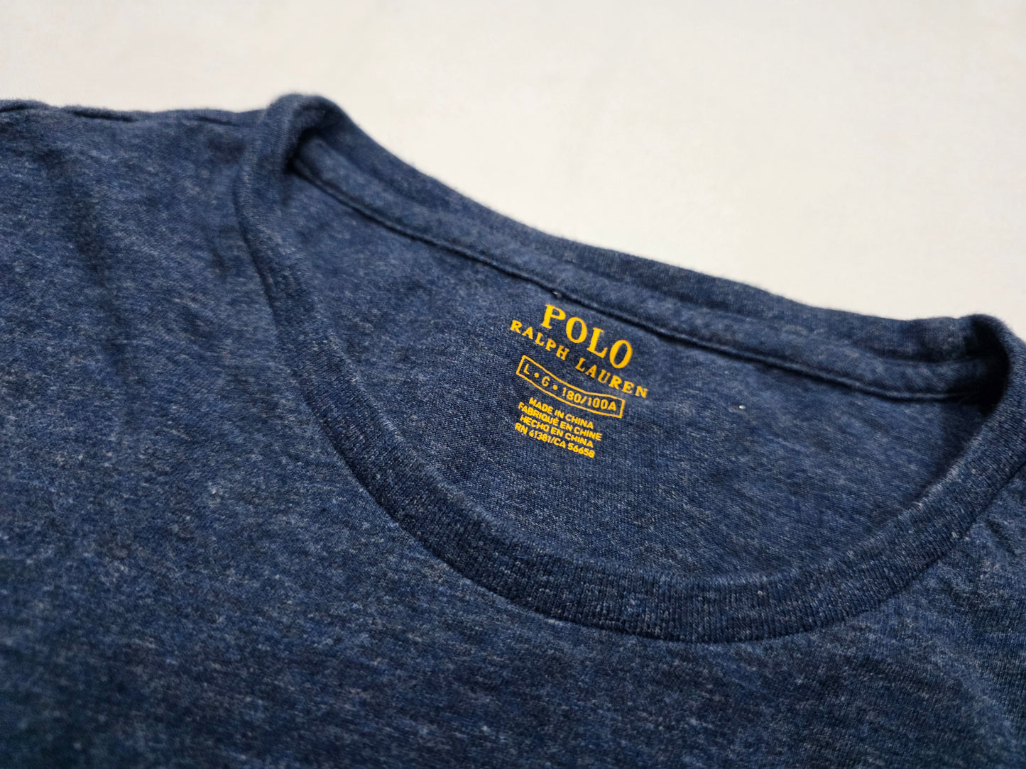 Playera Ralph Ralph Lauren Grande L Azul Marino Pony Gris