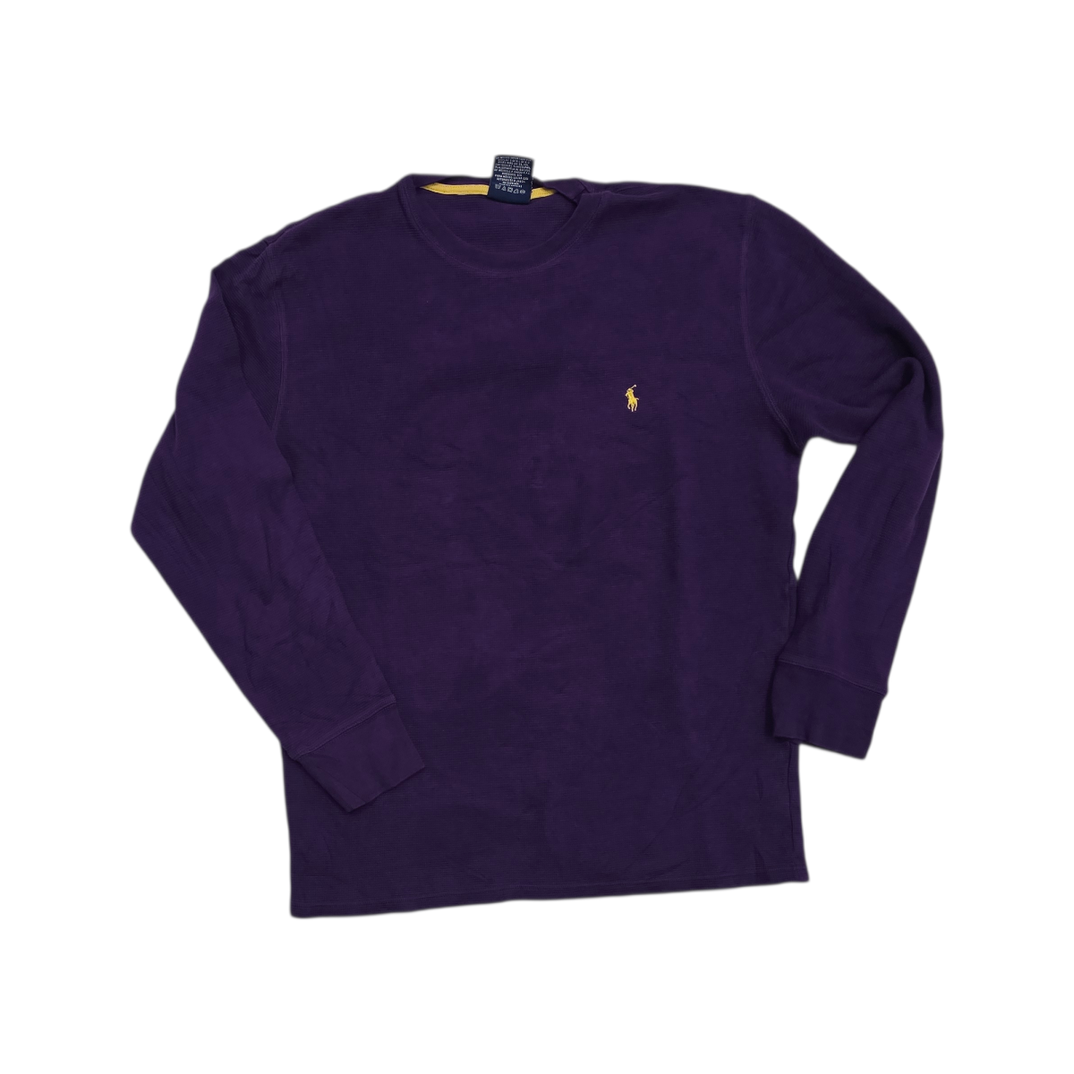 Playera Manga Larga Ralph Lauren Grandel Morado Pony Amarill