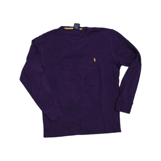 Playera Manga Larga Ralph Lauren Grandel Morado Pony Amarill