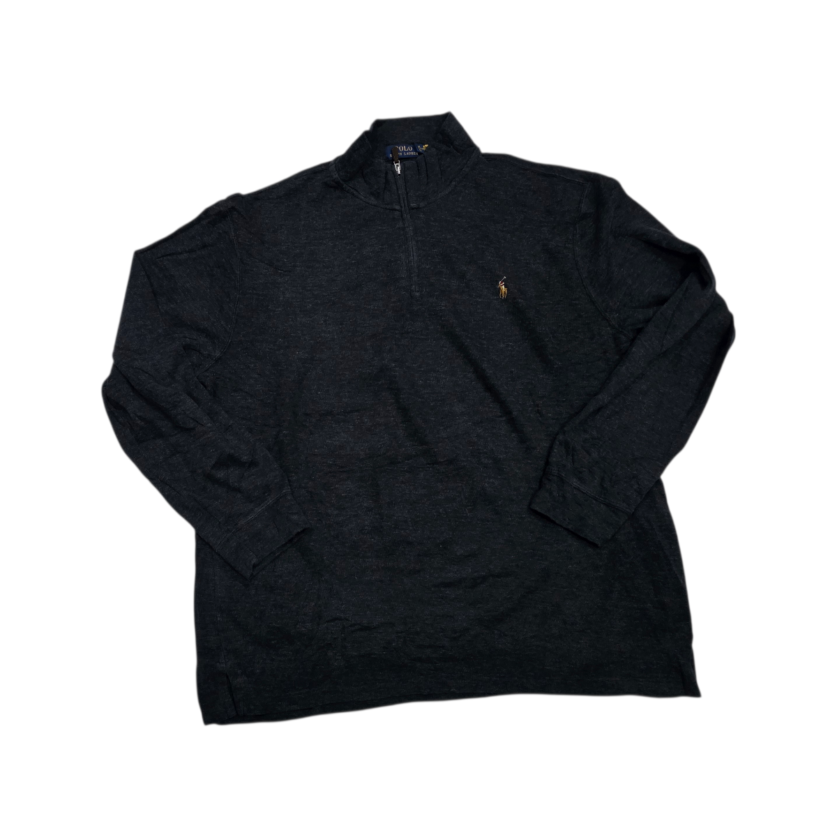 Sueter Ralph Lauren Xxl Gris Oscuro Pony Colores