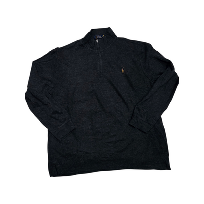 Sueter Ralph Lauren Xxl Gris Oscuro Pony Colores