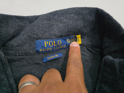 Sueter Ralph Lauren Xxl Gris Oscuro Pony Colores