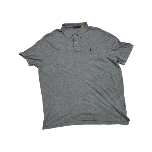Playera Polo Ralph Lauren Xxl Gris Pony Azul