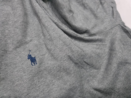 Playera Polo Ralph Lauren Xxl Gris Pony Azul