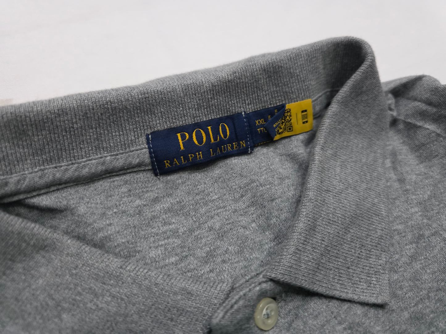 Playera Polo Ralph Lauren Xxl Gris Pony Azul
