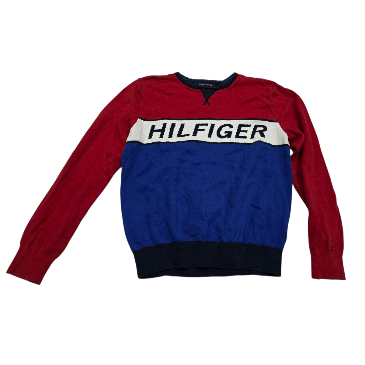Sueter Tommy Hilfiger Chico S Azul Y Rojo