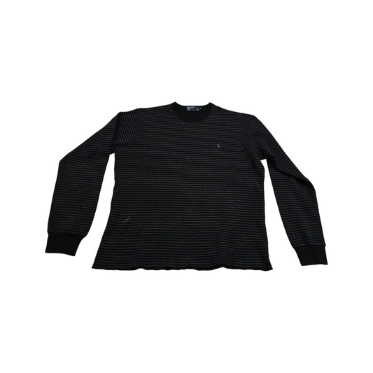 Sueter Ralph Lauren Mediana M Negro Lineas Gris