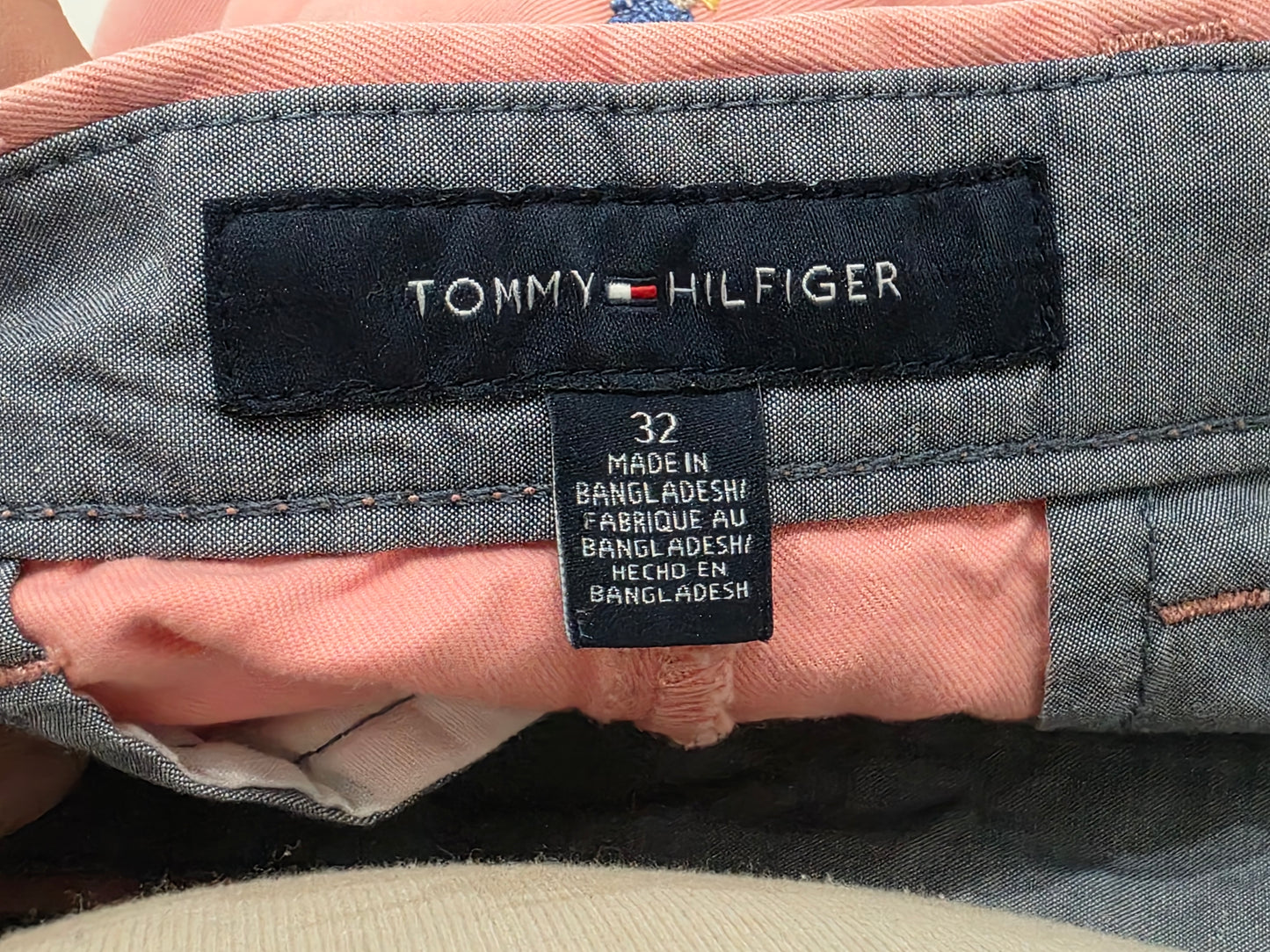 Bermuda Tommy Hilfiger Talla 32 Rosa Figuras