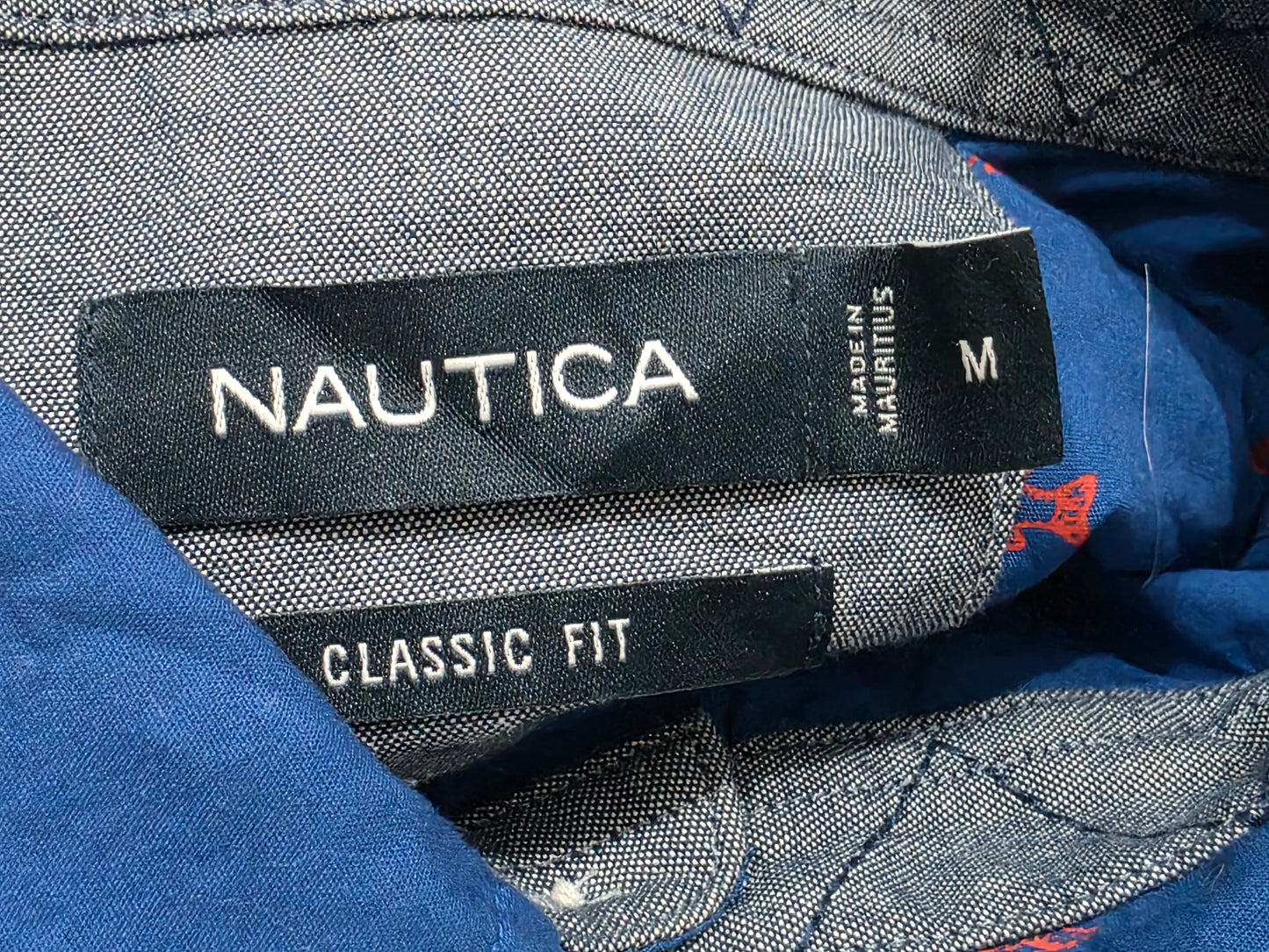 Camisa Classic Fit Nautica Mediana M Azul