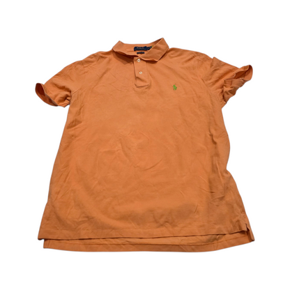 Playera Polo Ralph Lauren Grande L Naranja Pony Verde