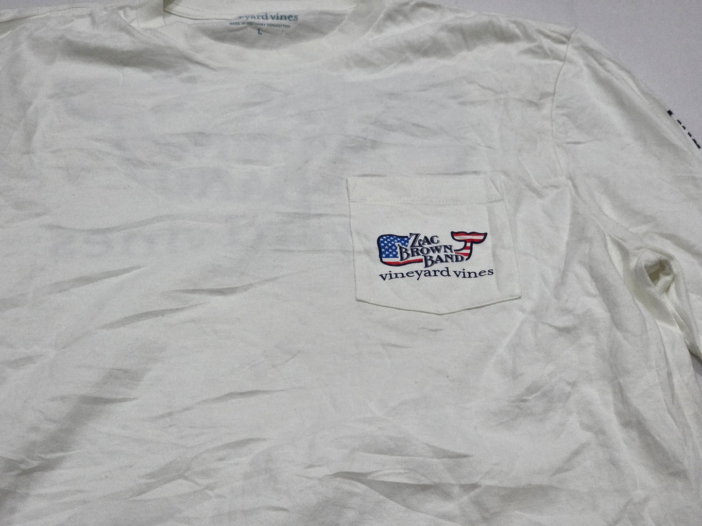Playera Manga Larga Vineyard Vines Grande L Blanco