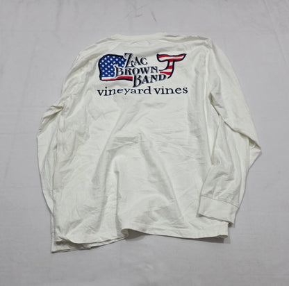 Playera Manga Larga Vineyard Vines Grande L Blanco