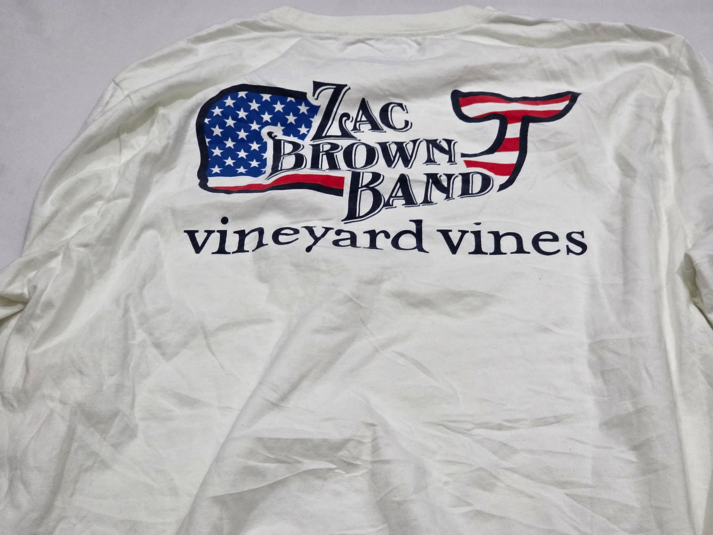 Playera Manga Larga Vineyard Vines Grande L Blanco