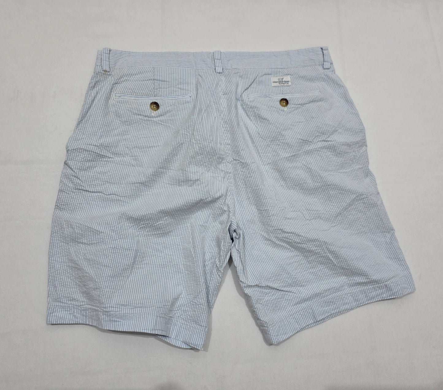 Bermuda Vineyard Vines Talla 34 Azul Lineas