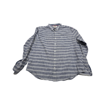 Camisa Penguin Xgrande Xl Gris Lineas
