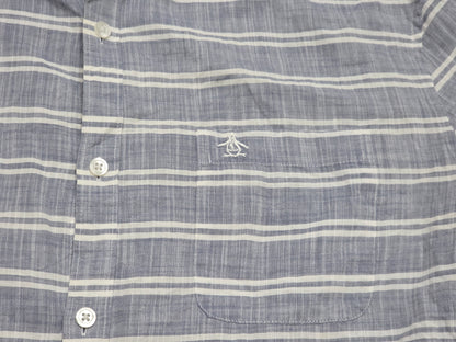 Camisa Penguin Xgrande Xl Gris Lineas