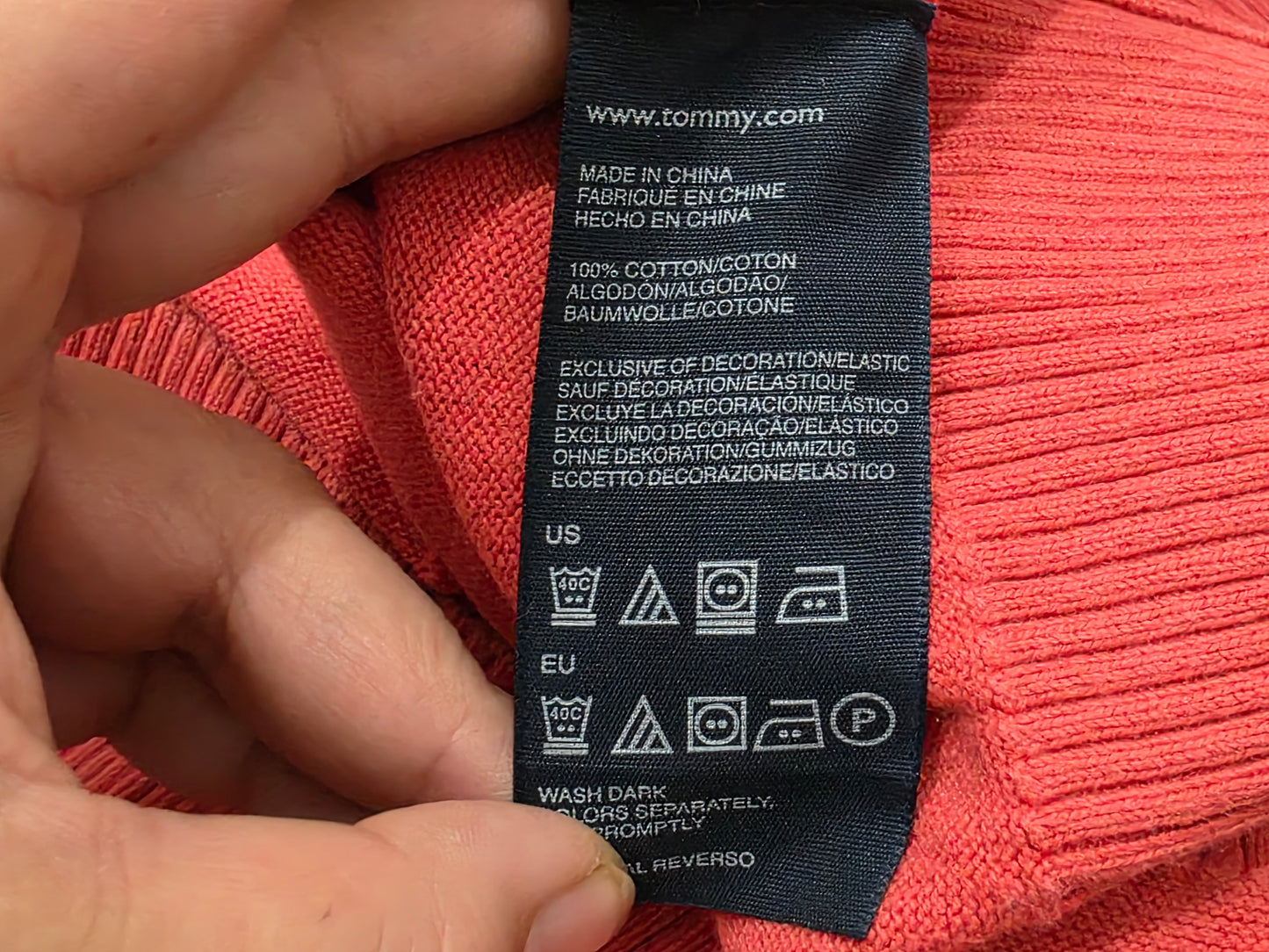 Sueter Tommy Hilfiger Xxl Coral