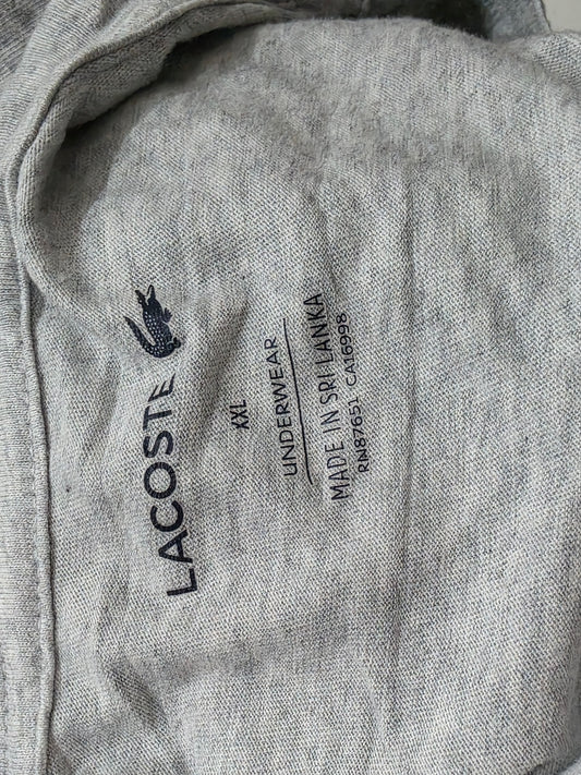 Playera Lacoste Xxl Gris