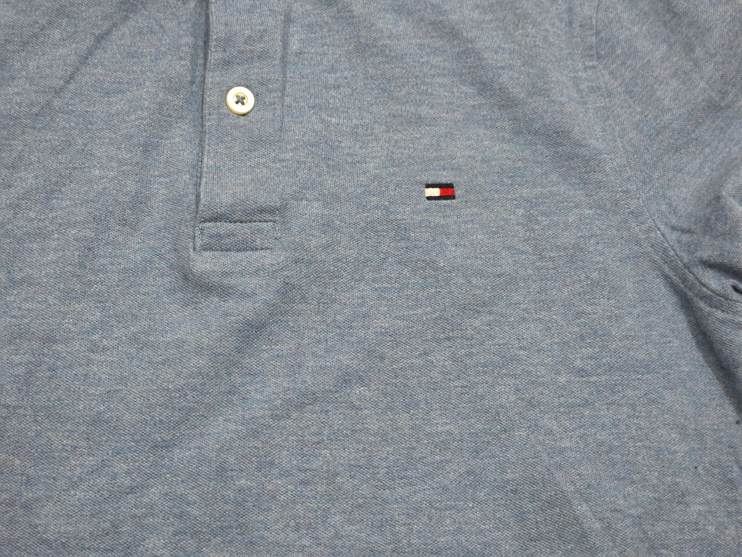 Playera Polo Tommy Hilfiger Xchico Xs Azul Slimfit