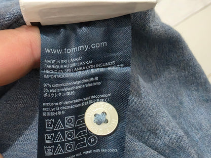 Playera Polo Tommy Hilfiger Xchico Xs Azul Slimfit