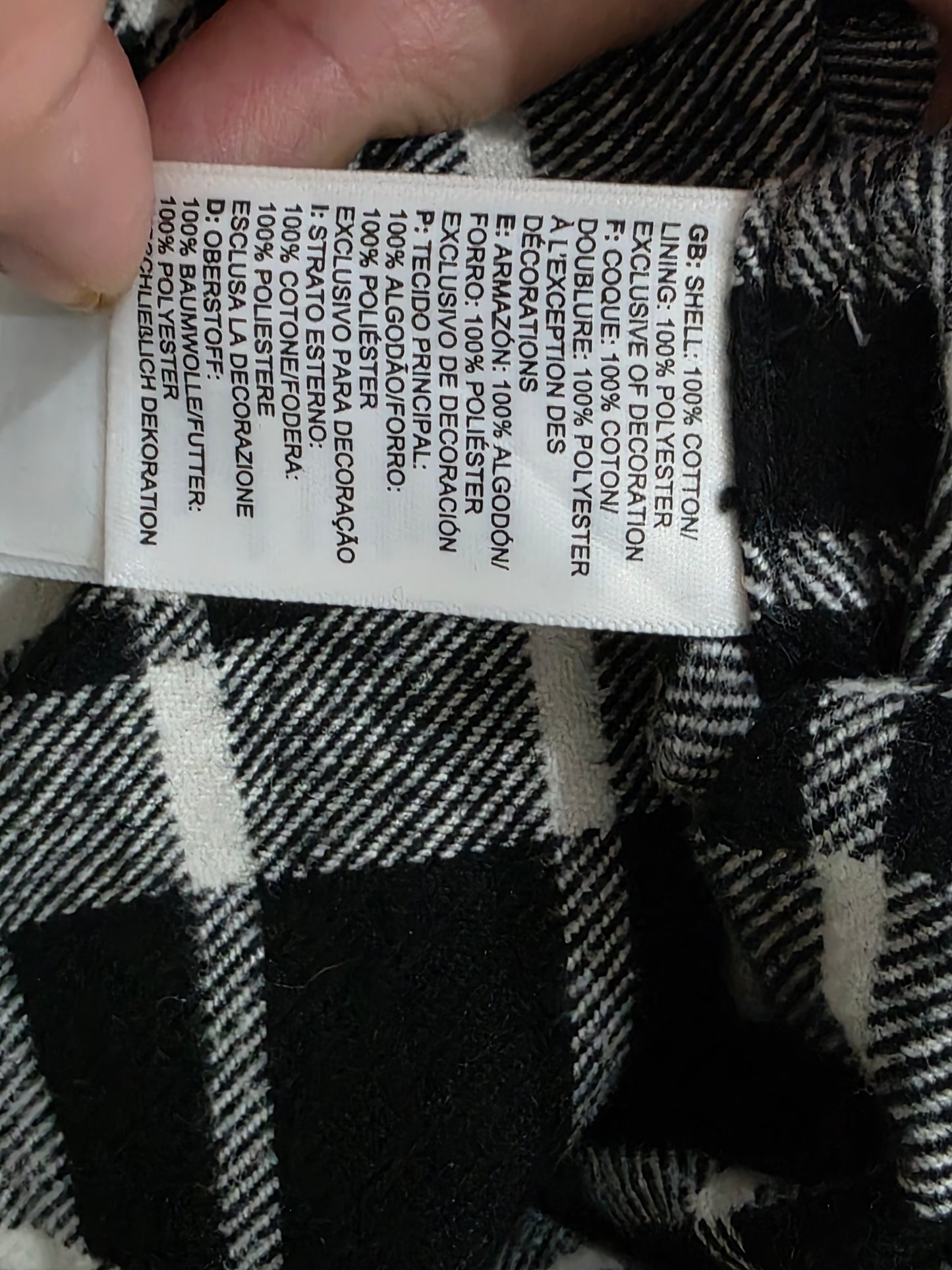 Camisa The North Face Chico S Cuadro Negro Franela