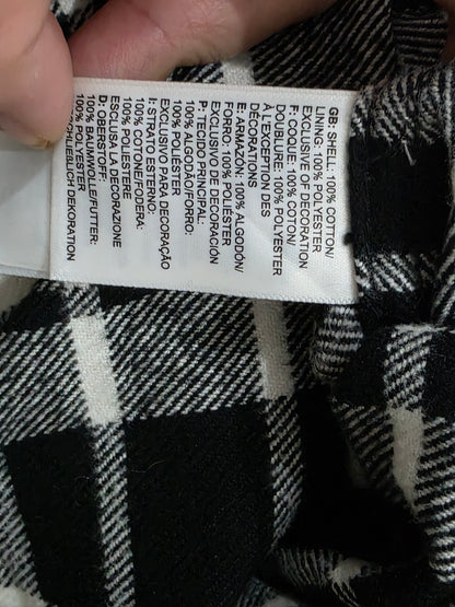 Camisa The North Face Chico S Cuadro Negro Franela