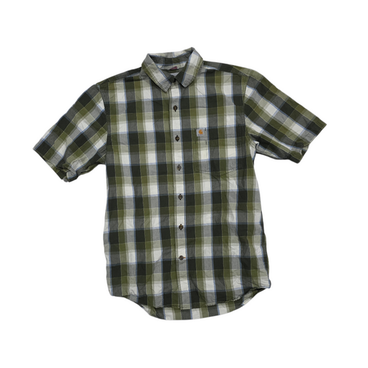 Camisa Carhartt Chico S Relaxed Fit Cuadro Verde