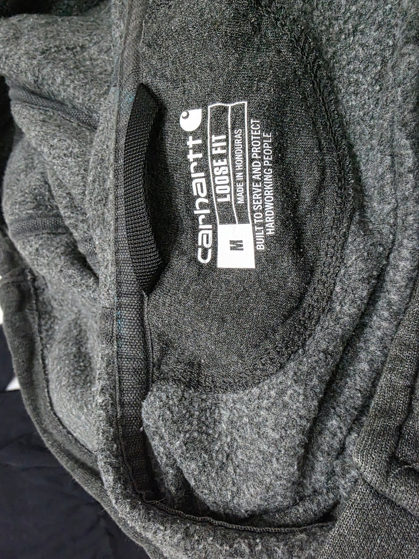 Sudadera Carhartt Mediana M Gris Loose Fit Cierre