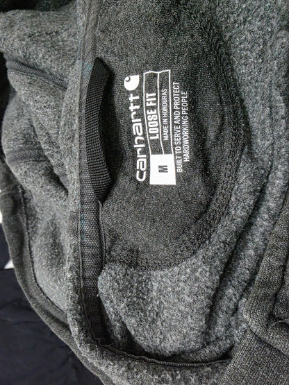 Sudadera Carhartt Mediana M Gris Loose Fit Cierre
