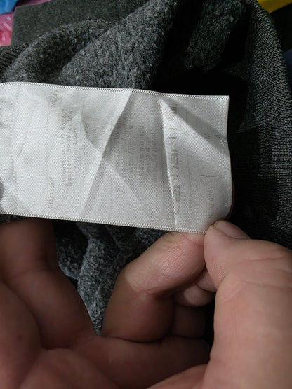 Sudadera Carhartt Mediana M Gris Loose Fit Cierre